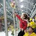 Michigan fans throw stuffed animals over the boards during the first intermission on Saturday. Daniel Brenner I AnnArbor.com